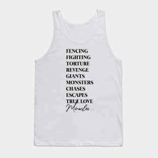 True Love... Miracles... (dark text) Tank Top